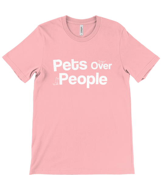 Pets Over People Crew Neck T-shirt