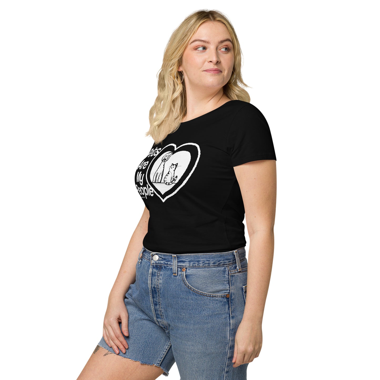 Women’s basic Slogan organic t-shirt