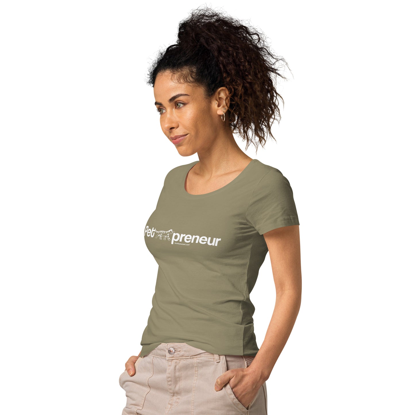 Women’s basic PetPreneur Cat organic t-shirt