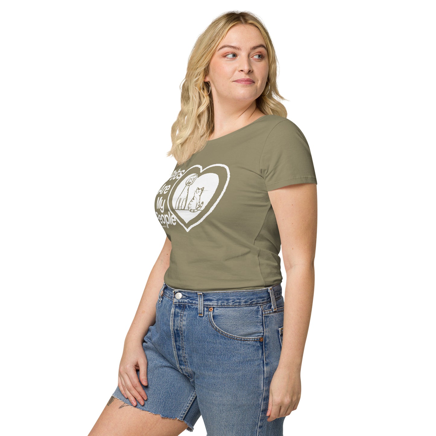 Women’s basic Slogan organic t-shirt