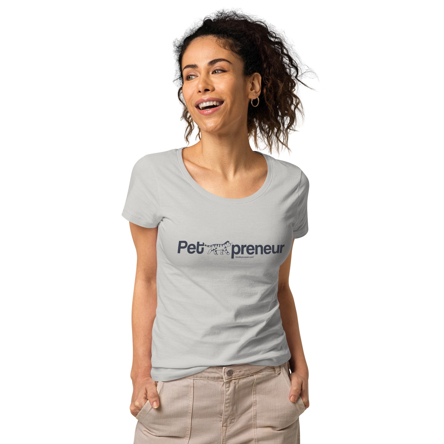 Women’s basic PetPreneur Cat organic t-shirt