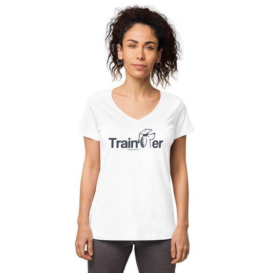 Women's Fitted Trainer V-neck T-shirt